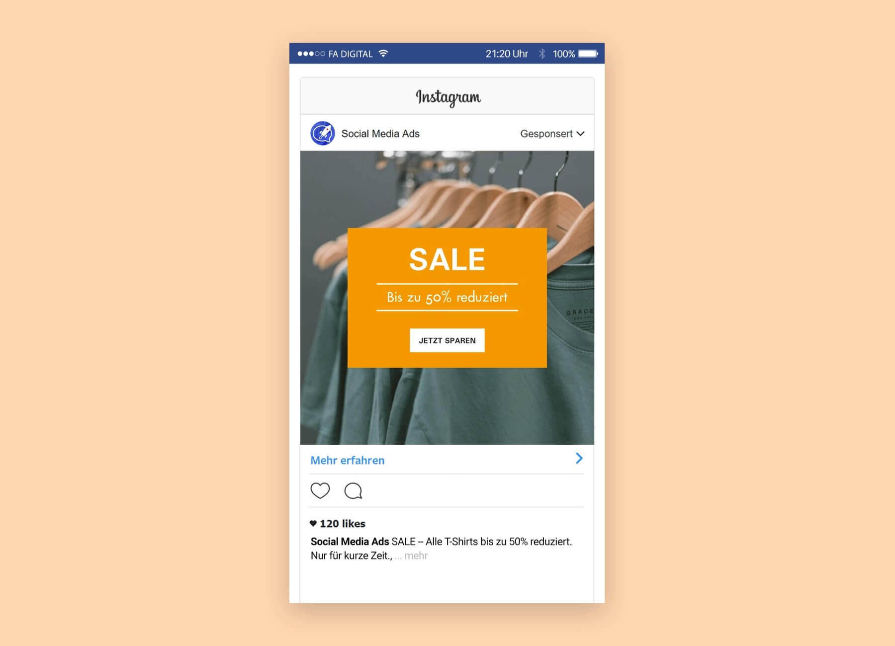 Beispiel Instagram Ad - Social Media Marketing
