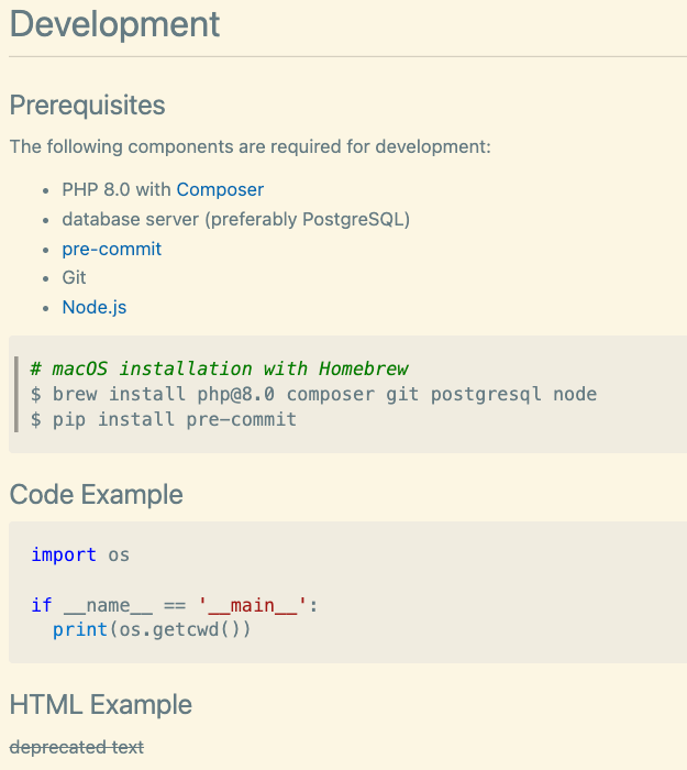 Beispiel Doxygen Code Dokumentation