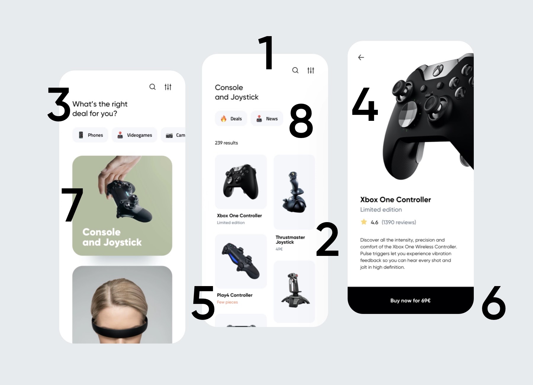 Modern Minimal Stil Beispiel App