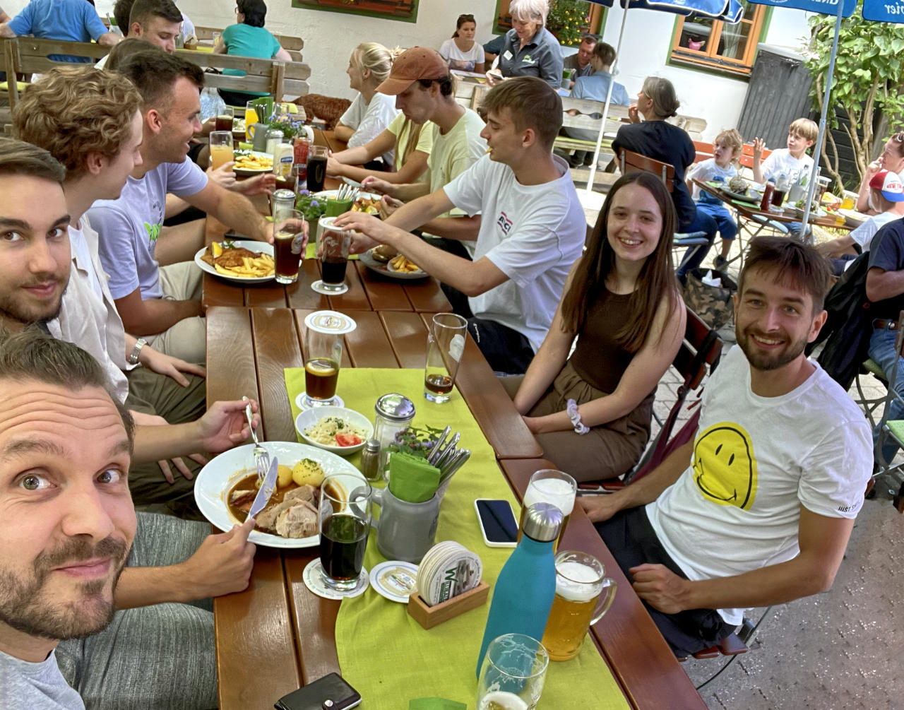 Stärkung im Biergarten