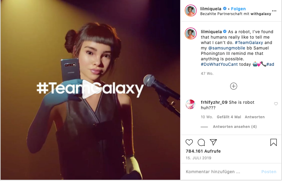 Instagram @lilmiquela